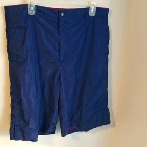 Utility nylon blue mens shorts size 36